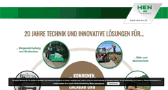Desktop Screenshot of hen-ag.de