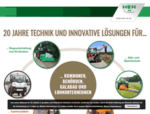 Tablet Screenshot of hen-ag.de